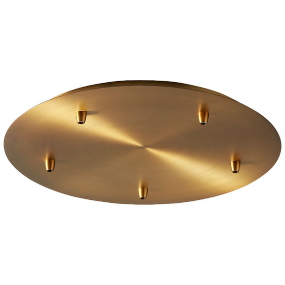 Oxygen Lighting - Accessory - 19 Inch Multi Pendant Canopy Kit-Aged Brass Finish