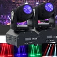 thumbnail image 1 of 4 in 1 RGBW Beam Moving Head Stage Lights DMX Spotlight LED Pinspot Disco DJ Event 2 Pcs, 1 of 6