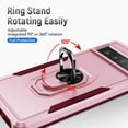 thumbnail image 4 of Designed for Google Pixel 7 Pro Case, Military-Grade Drop Protection, Shockproof Phone Case Cover, Magnetic Car Mount Ring Kickstand Bumper Hard Case for Google Pixel 7 Pro, Rose, 4 of 5