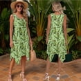 thumbnail image 3 of Psesaysky Green Pickles Print Midi Dress for Women Summer Sleeveless Tank Sundress and Aloha Shirts for Men Husband and Wife Matching Clothes Couple Party Vacation Outfits, 3 of 7