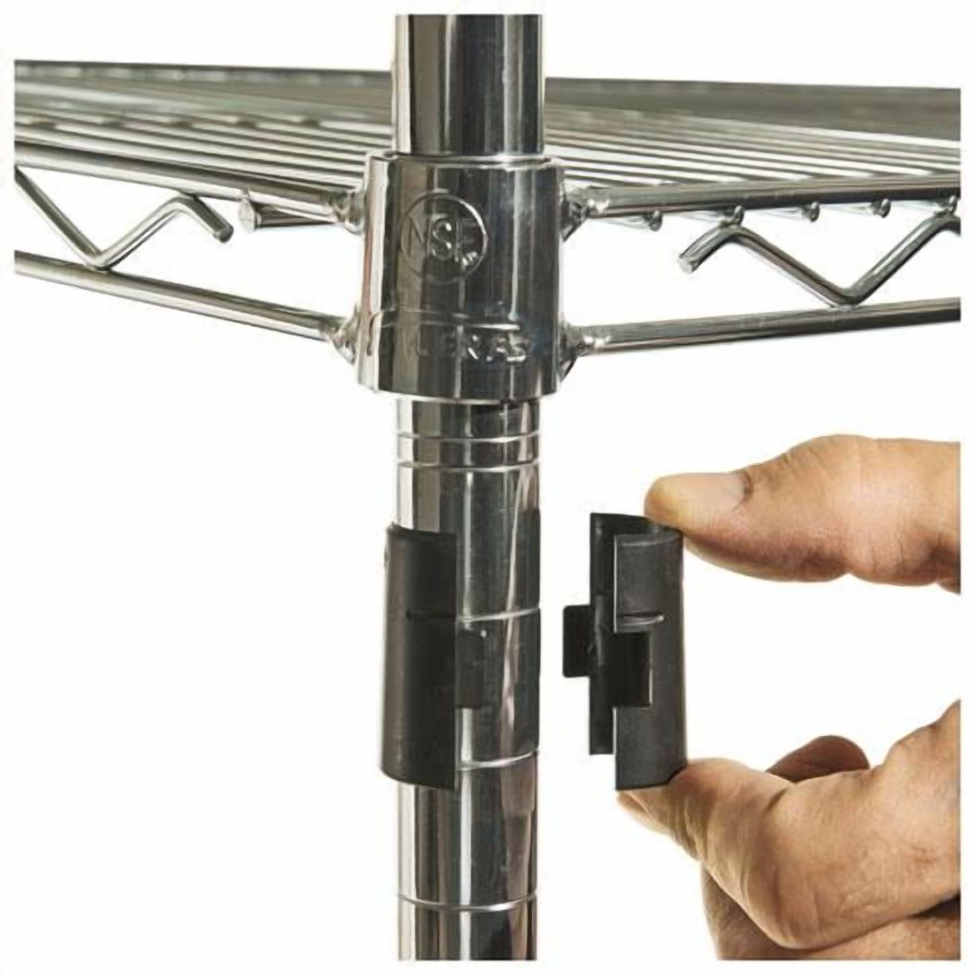 Alera SW503624SR Industrial Wire Shelving Starter Kit 4 Shelves 36w x 24d x 72h Silver
