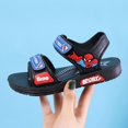 thumbnail image 1 of Zapatillas de deporte para niños de otoño de cuero con dibujos animados de Spider Man, zapatos deportivos para niños, zapatos impermeables para caminar, zapatos para correr, zapatos de bebé 25 Gao Jinjia LED, 1 of 2