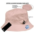 thumbnail image 3 of Angela & William Waterproof Packable Rain Hat with Zippered Closure, 3 of 26