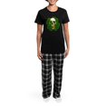 thumbnail image 4 of CafePress - Irish Skull Women's Dark Pajamas - Women's Short Sleeve Print T-Shirt and Pants Dark Cotton Pajama Set, 4 of 7