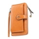 thumbnail image 1 of Cartera de cuero genuino para mujer con bloqueo RFID, tarjetero con cremallera, bolso para teléfono móvil, 1 of 5
