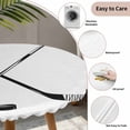 thumbnail image 3 of Ice Hockey Round Tablecloth for 36-44 Inch Tables, Fitted Table Cover with Elastic Edge, Modern Minimalist Ball Sports Game Art Waterproof Outdoor Table Cloth Protector for Patio Garden Dinner Picnic, 3 of 9