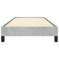 thumbnail image 4 of vidaXL Bed Frame Light Grey 100x203 cm Twin XL Velvet, 4 of 7