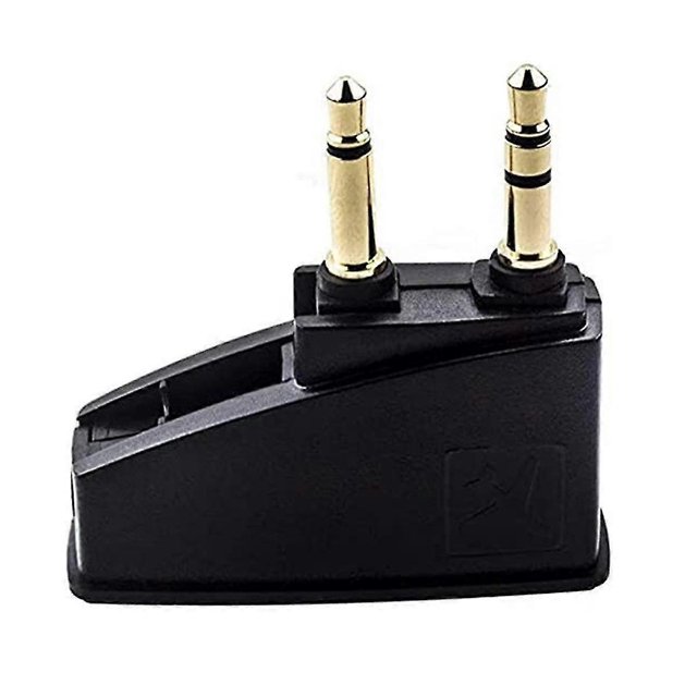 Flight Headphone Adapter 3.5 Mono Plug to 2X3.5 Plugs Compatible with QC45 QC35 QC3 QC25 QC20 Headp