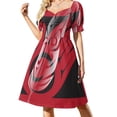 thumbnail image 2 of Una niña y su dragón Vestido de manga corta vestidos de novia para fiestas vestidos de graduación 2025 vestido de verano Vestido, 2 of 7