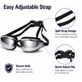 thumbnail image 4 of Adult Swim Goggles with Mirror Coated Lenses and Adjustable Strap for Pool and Training, TIKA, 4 of 7