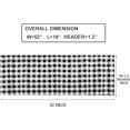 thumbnail image 2 of Buffalo Black and White Check Kitchen Window Valance 2 Pack Half Short Gingham Plaid Farmhouse Textured Short Window Drape Panel Home Decor Curtain Valance, 2 of 6
