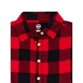 thumbnail image 2 of Wonder Nation Toddler Girls' Flannel Shirtdress with Long Sleeves, Sizes 12M-5T, 2 of 3