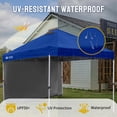 thumbnail image 3 of CROWN SHADES 10'x10' Instant Canopy Tent with 1 Sidewall with One Push Setup Sun Shelter for Events Parties Navy Blue, 3 of 8