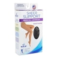 thumbnail image 2 of Ladies' Sheer Firm Spt X-Tall 20-30mmHg Panty Hose Black, 2 of 2