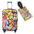 thumbnail image 1 of Anime Cartoon Pokemon Pikachu (8) Travel Suitcase Protector Elastic Washable Protective Baggage Covers With Concealed Zipper For 18-21 Inch Suitcase - S, 1 of 5