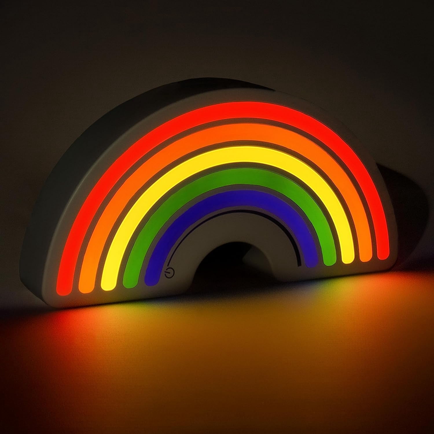 Fizz Creations Dimmable Rainbow LED Night Light. Mood Light. USB with Touch Dimmer.