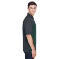 thumbnail image 3 of CORE365 CE101 Men's Balance Colorblock Performance Piqué Polo-FOREST/ CARBON-XL, 3 of 3