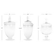 Koyal Wholesale Classic Apothecary, Jars 3Pack