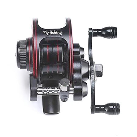 Yihuala Metal Fishing Hand Wheel with Drain Force Driving Cart Reels Wheel Saltwater Freshwaters Sound Hand Reels Line Coils
