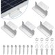 thumbnail image 1 of 4 piezas Panel solar Z Soporte de montaje Panel solar de aleación de aluminio Z Kits de soporte de montaje con tuercas y pernos para techo de RV, barco, cabina, JAMW Sencillez, 1 of 4