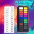 thumbnail image 3 of 24 -color solid watercolor pigment box, 3 of 7