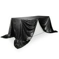 thumbnail image 2 of Lann's Linens 90" x 156" Black Sequin Tablecloth, Sparkly Rectangle Table Cloth for Wedding, Party, Banquet, 2 of 6