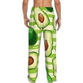 thumbnail image 3 of Bingfone Avocado Green Striped Mens All Over Print Sleep Pajama Pants-Xx-Large, 3 of 9