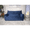 Blue Solid, variant on Newest Oversized 2-Seater Velvet Bean Bag Chair with Armrests, taupe Large Lounger for Living Room & Bedroom
