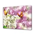 thumbnail image 1 of Póster de lienzo con diseño de mariposa y flores de primavera, decoración para dormitorio, paisaje deportivo, decoración para oficina, regalo, estilo marco, 16 x 24 pulgadas (40 x 60 cm), 1 of 8