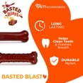 thumbnail image 5 of Nylabone Power Chew Basted Blast Original & Textured Bone Dog Chew Toys Bacon & Steak X-Small (2 Count), 5 of 11