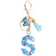 thumbnail image 1 of Butterfly Tassel Keychain with Letter Pendant Lightweight Durable Heart Design Handbag Charm for Birthdays and Special Occasions, 1 of 5