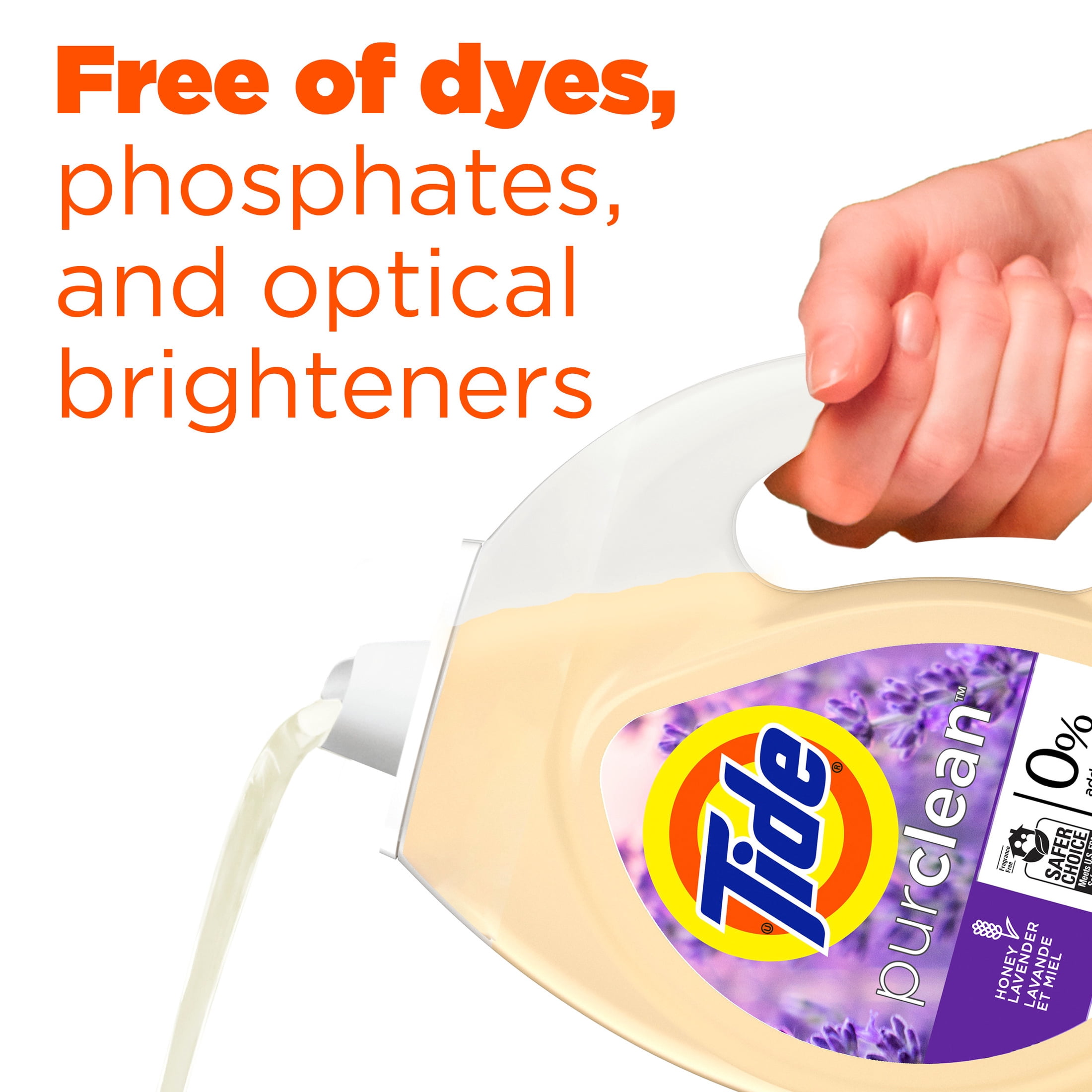 Tide Purclean Liquid Laundry Detergent, 63 fl oz, 48 Loads