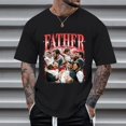 thumbnail image 2 of Xdzjlr T-Shirt Homme Extérieur Quotidien Fête Personnalisé Imprimé Col Rond Classique Confortable Mode Chemises Décontractées,L, 2 of 7