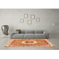 thumbnail image 3 of Ahgly Company Indoor Rectangle Abstract Orange Modern Area Rugs, 5' x 7', 3 of 4
