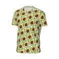 thumbnail image 6 of Wukai Avocado Print Men's Short-Sleeved Mesh T-Shirt,Quick-Dry Short Sleeve Workout T-Shirt-3X-Large, 6 of 8