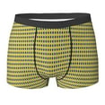 thumbnail image 6 of Men's Boxer Briefs, Mardi Gras Purple Yellow Plaid Soft Comfy Mens Underwear Boxer Briefs Breathable With Widen Waist, 6 of 7