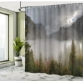 thumbnail image 5 of Ambesonne America Shower Curtain, Valley Yosemite in Fall, 69"Wx84"L, Green Grey, 5 of 5