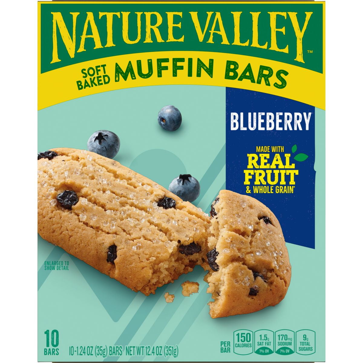 2X - Nature Valley Soft Baked Blueberry Muffin Bars - 10ct/12.4oz
