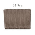 thumbnail image 6 of Pure Era Bullnose Plush Carpet Stair Treads Protector Cover 9" x 30" Indoor Shaggy Rug Self Adhensive Set of 12,Brown, 6 of 12