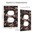 thumbnail image 5 of Kll Coffee Bean Wall Plate,Gloss Finish,Standard Size 1 - 5" X 3", Polycarbonate Thermoplastic,Electric Receptacle Plug Covers, 5 of 8