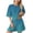 A01 Green, variant on Conairie Pajamas for Womens Set Crew Neck Short Sleeve Tops and Shorts Pj Set Gradient Color Sleepwear Soft 2 Piece Loungewear Sets Purple M
