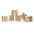 thumbnail image 3 of Zummy Giant Wooden Yard Dice - 6 Outdoor Dice with Carrying Case, 3 of 5