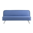 thumbnail image 4 of Serta Toronto Modern Convertible Sofa, Blue Woven Fabric, 4 of 12