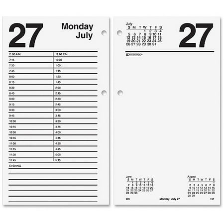 At A Glance Large Daily Desk Calendar Refill Walmart com At A Glance Large Daily Desk Calendar Refill Walmart com