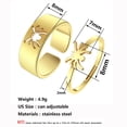thumbnail image 5 of 2pcs Spider Matching Promise Ring for Couples - Remember Your Most Fragrant Moment of Your Relationship Journey, 5 of 5