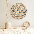 thumbnail image 5 of Picia Falling Pumpkins On Car Pattern Bone China Decorative Plate – Wall Decor with Stand and Adhesive, Elegant Ornament for Living Room, Office, or Entryway-8in, 5 of 6