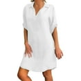 thumbnail image 1 of MesaSe Robe d'Été Décontractée pour Femmes Manches Courtes Robe de Plage Mode, 1 of 4