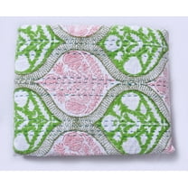 Single size quilt kantha quilt hand block print kantha quilts kantha bedspread indian blanket kantha throw bed cover bedding twin quilt
