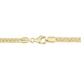 thumbnail image 3 of Everly Women's 4.2mm Fancy-Cut 18k Yellow Gold Flash Plated Sterling Silver Foxtail Chain Bracelet, 3 of 7