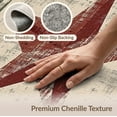 thumbnail image 6 of ODIKA 8'x10' Washable Area Rug Primitive Folk Vintage Lettering Distressed Farmhouse Border for Living Room, Under Sectional, Family , Durable, Non-Slip, 6 of 7